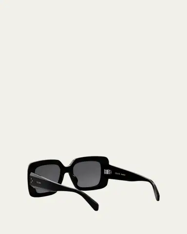 CELINE Bold Three-Dot Acetate Square Sunglasses | Thumbnail 4
