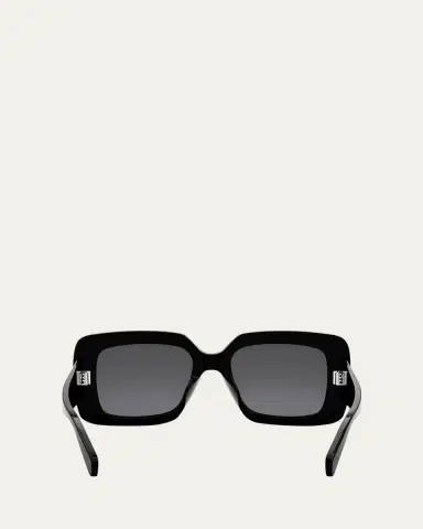 CELINE Bold Three-Dot Acetate Square Sunglasses | Thumbnail 5