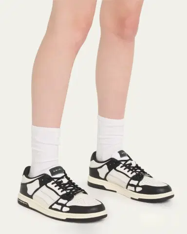 Amiri Skel Bicolor Leather Low-Top Sneakers | Thumbnail 2