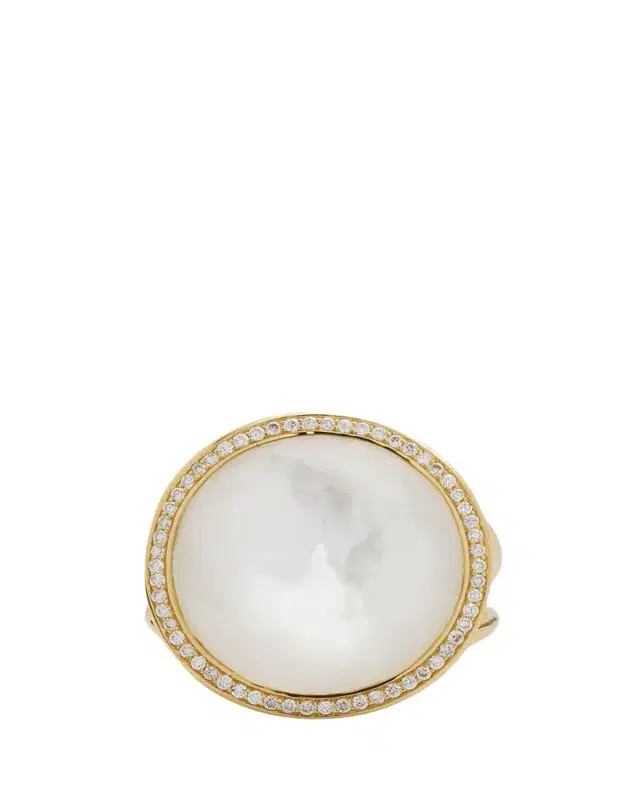 Ippolita Medium Ring in 18K Gold with Diamonds