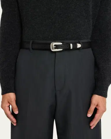 Lemaire Men's Soft Leather Western Belt | Thumbnail 2