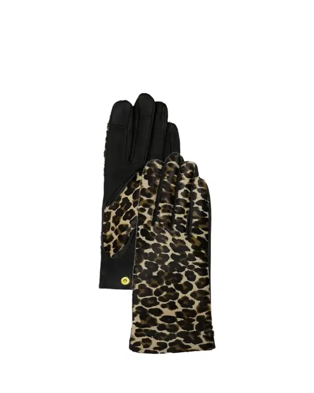 Agnelle Classic Hair on Leather Gloves