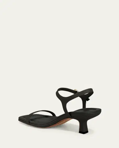 Vince Coco Leather Kitten-Heel Sandals | Thumbnail 2