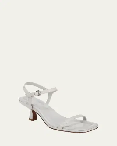 Vince Coco Leather Kitten-Heel Sandals | Thumbnail 4