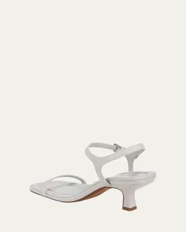 Vince Coco Leather Kitten-Heel Sandals | Thumbnail 5