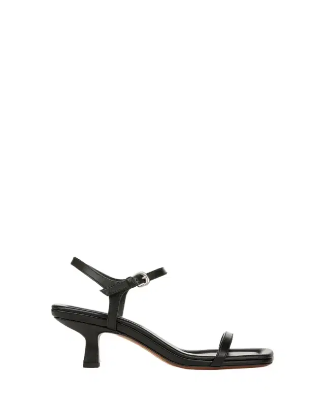 Coco Leather Kitten-Heel Sandals Coco Leather Kitten-Heel Sandals