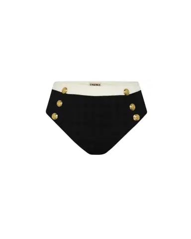 L'AGENCE Vanessa Colorblock Chic High-Waist Bikini Bottoms | Thumbnail 1 L'AGENCE Vanessa Colorblock Chic High-Waist Bikini Bottoms | Thumbnail 1