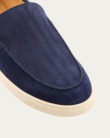 Brunello Cucinelli Men's Hybrid Venetian Suede Slip-Ons | Thumbnail 13 Brunello Cucinelli Men's Hybrid Venetian Suede Slip-Ons | Thumbnail 13