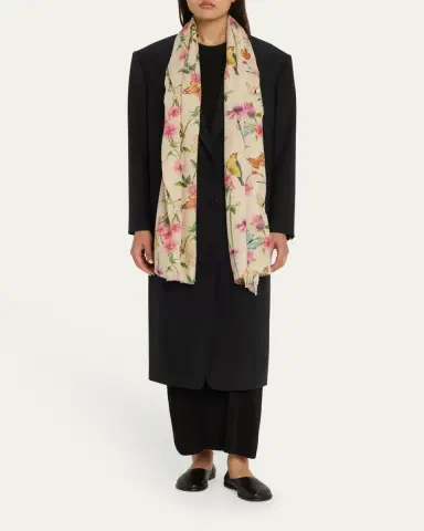 JANAVI INDIA Wings To Fly Wool Blend Scarf | Thumbnail 2 JANAVI INDIA Wings To Fly Wool Blend Scarf | Thumbnail 2