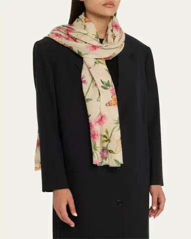 JANAVI INDIA Wings To Fly Wool Blend Scarf | Thumbnail 3 JANAVI INDIA Wings To Fly Wool Blend Scarf | Thumbnail 3
