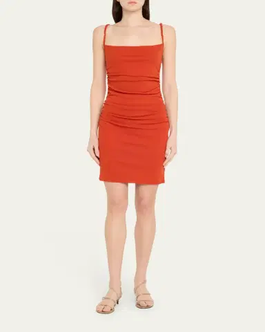 Nanushka Adie Ruched Bodycon Dress | Thumbnail 2