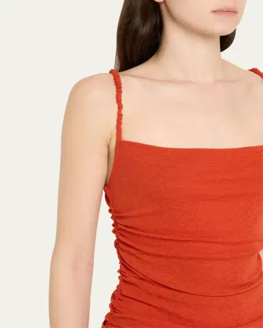 Nanushka Adie Ruched Bodycon Dress | Thumbnail 5