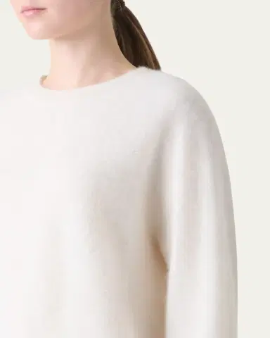 Akris Brushed Cashmere Crewneck Sweater | Thumbnail 5 Akris Brushed Cashmere Crewneck Sweater | Thumbnail 5