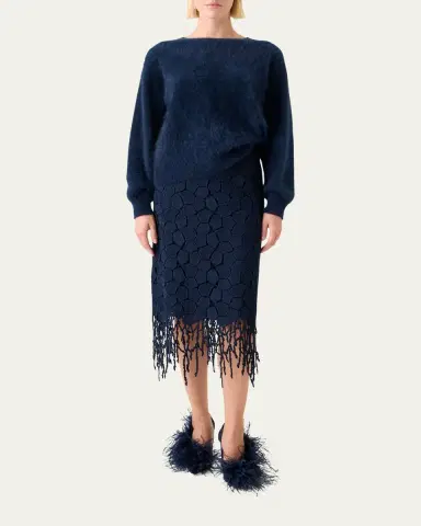 Akris Brushed Cashmere Crewneck Sweater | Thumbnail 6 Akris Brushed Cashmere Crewneck Sweater | Thumbnail 6
