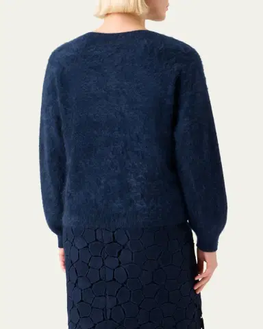 Akris Brushed Cashmere Crewneck Sweater | Thumbnail 7 Akris Brushed Cashmere Crewneck Sweater | Thumbnail 7
