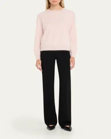 Akris Brushed Cashmere Crewneck Sweater | Thumbnail 10 Akris Brushed Cashmere Crewneck Sweater | Thumbnail 10