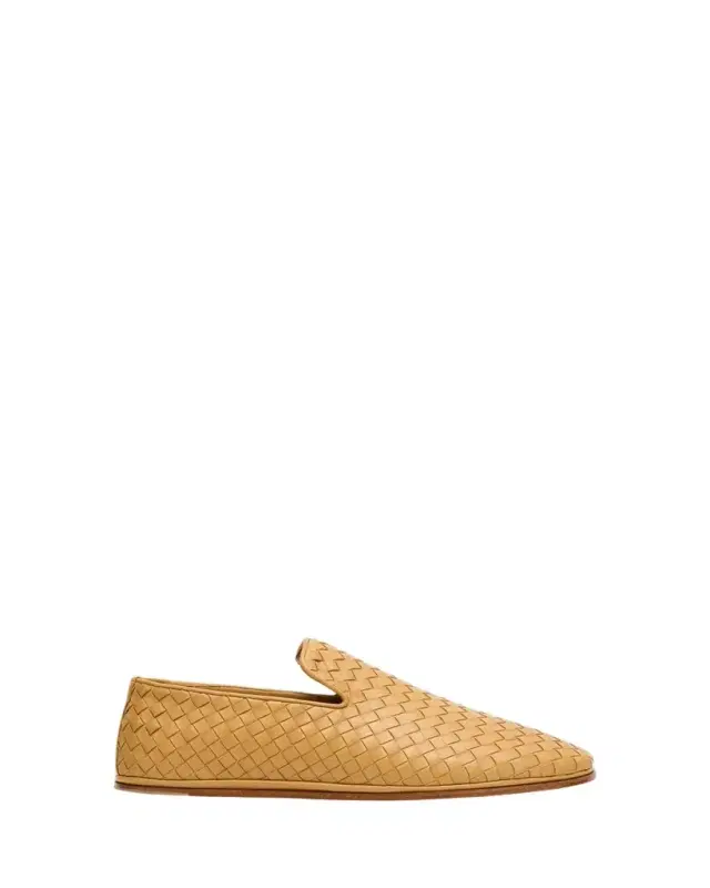 Bottega Veneta Men's Sunday Intrecciato Leather Slippers