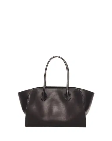 The Row Marlo 12 Tote Bag in Saddle Leather | Thumbnail 1 The Row Marlo 12 Tote Bag in Saddle Leather | Thumbnail 1
