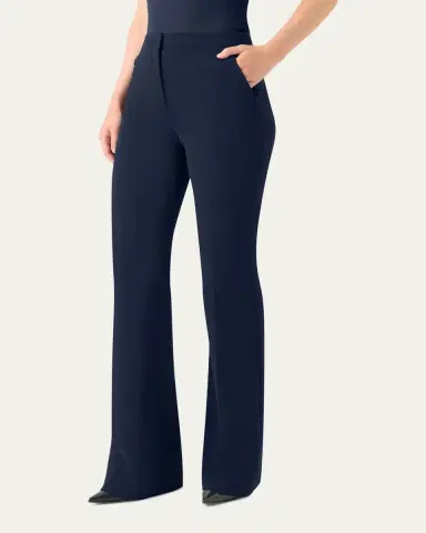 Akris Farida Stretch Wool Bootcut Trousers | Thumbnail 4