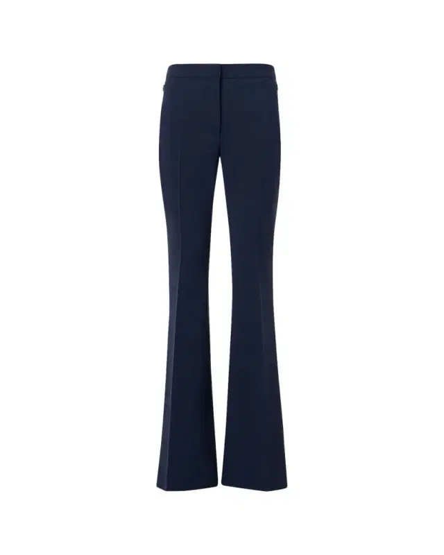 Akris Farida Stretch Wool Bootcut Trousers