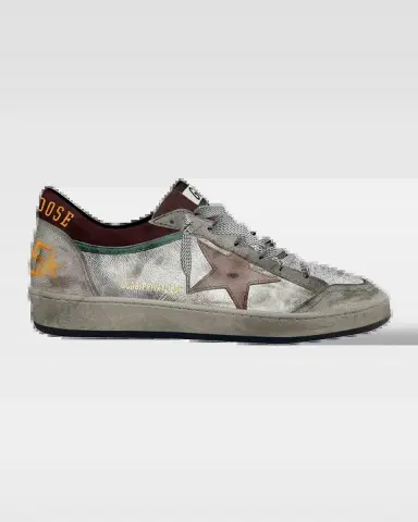 Golden Goose Men 's Ballstar Double Leather Low-Top Sneakers | Thumbnail 2