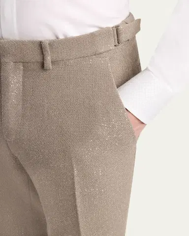 TOM FORD Men's Sequin Boucle Flat-Front Pants | Thumbnail 5 TOM FORD Men's Sequin Boucle Flat-Front Pants | Thumbnail 5