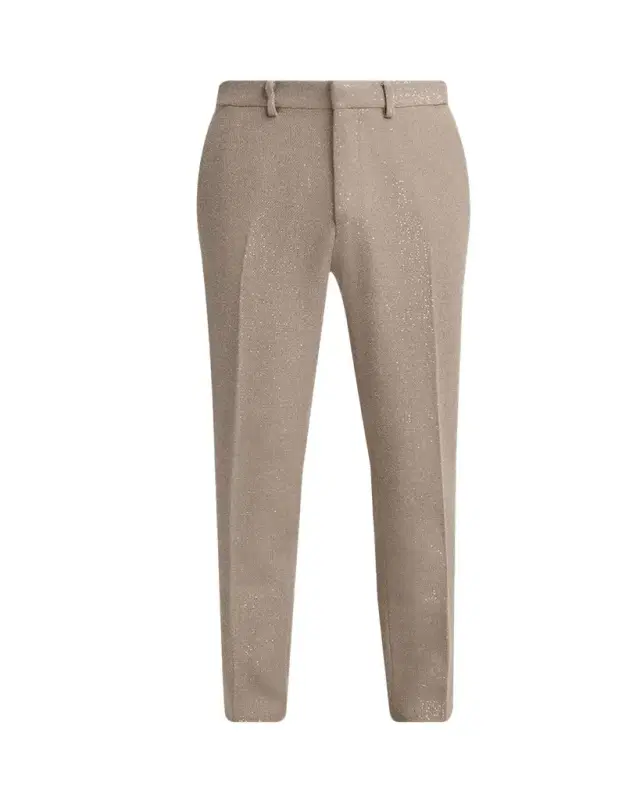 TOM FORD Men's Sequin Boucle Flat-Front Pants