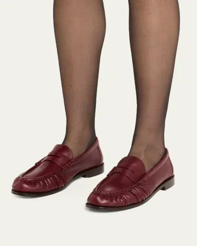 Saint Laurent Le Leather YSL Penny Loafers | Thumbnail 2 Saint Laurent Le Leather YSL Penny Loafers | Thumbnail 2