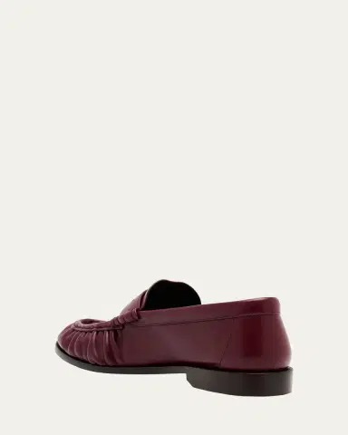 Saint Laurent Le Leather YSL Penny Loafers | Thumbnail 4 Saint Laurent Le Leather YSL Penny Loafers | Thumbnail 4