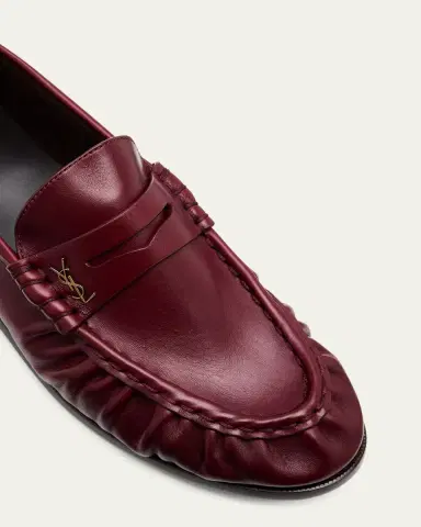 Saint Laurent Le Leather YSL Penny Loafers | Thumbnail 5 Saint Laurent Le Leather YSL Penny Loafers | Thumbnail 5