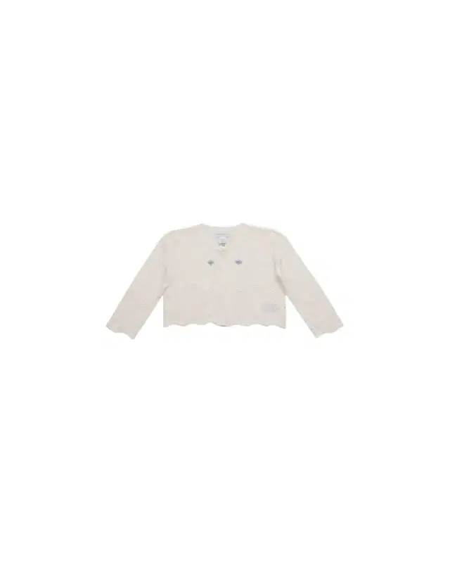 Girl's Embroidered Pointelle-Knit Cardigan, Size 3M-24M