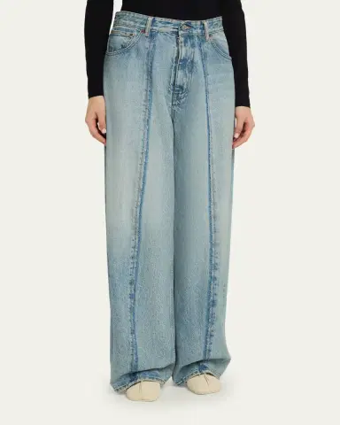 Maison Margiela Seamed Wide-Leg Jeans | Thumbnail 4 Maison Margiela Seamed Wide-Leg Jeans | Thumbnail 4