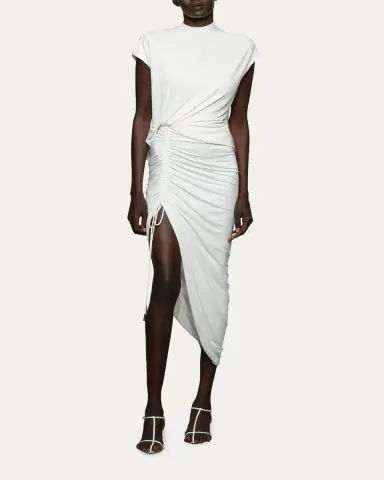 Et Ochs Townes Draped High-Low Midi Dress | Thumbnail 2