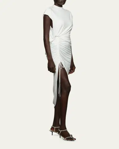 Et Ochs Townes Draped High-Low Midi Dress | Thumbnail 4