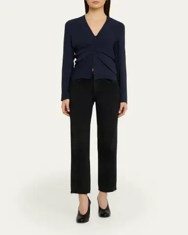 Maison Margiela Ruched Long-Sleeve Top | Thumbnail 2 Maison Margiela Ruched Long-Sleeve Top | Thumbnail 2