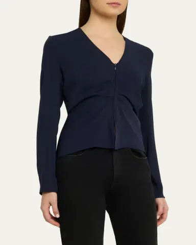 Maison Margiela Ruched Long-Sleeve Top | Thumbnail 4 Maison Margiela Ruched Long-Sleeve Top | Thumbnail 4