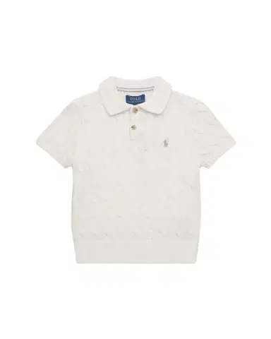 Ralph Lauren Boy's Cable-Knit Cotton Polo Sweater | Thumbnail 1 Ralph Lauren Boy's Cable-Knit Cotton Polo Sweater | Thumbnail 1