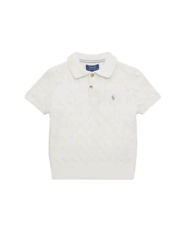 Ralph Lauren Boy's Cable-Knit Cotton Polo Sweater, Size 2-7