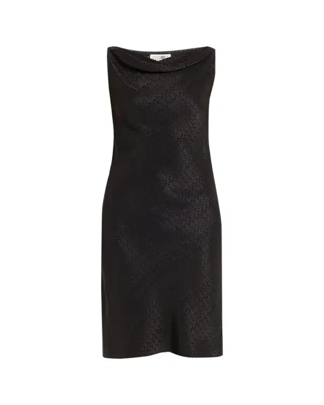 Maison Margiela Jacquard Cowl-Neck Midi Dress