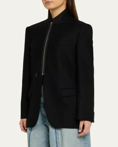 Maison Margiela Zip-Front Longline Blazer | Thumbnail 4 Maison Margiela Zip-Front Longline Blazer | Thumbnail 4