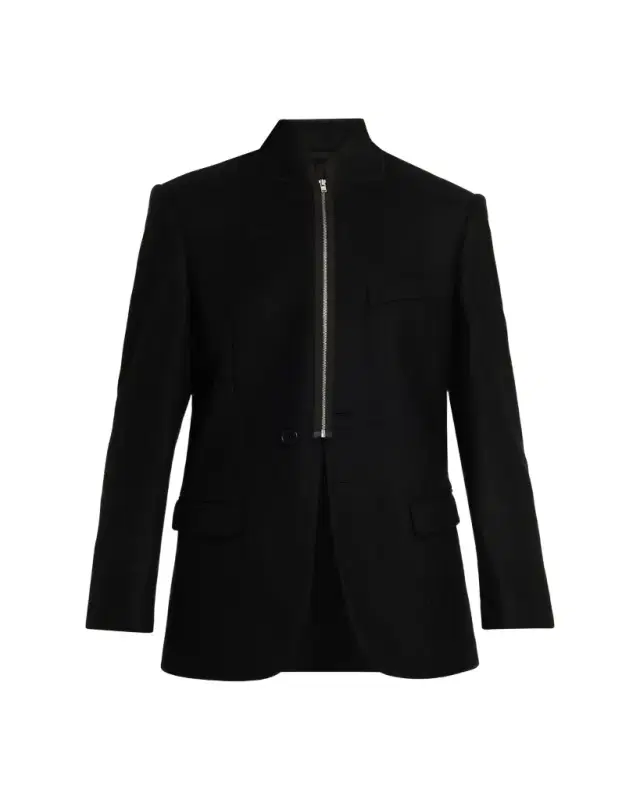 Maison Margiela Zip-Front Longline Blazer