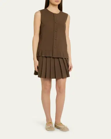 Maison Margiela Pleated Mini Skirt | Thumbnail 2 Maison Margiela Pleated Mini Skirt | Thumbnail 2