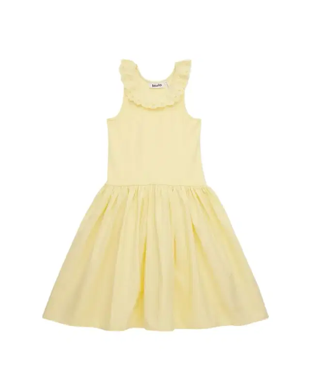 Molo Croco Sleeveless A-Line Cotton Dress, Size