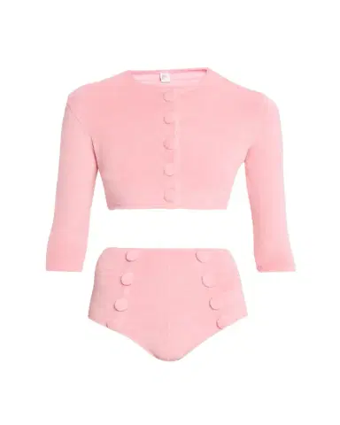 Lisa Marie Fernandez Terry Cloth Cropped Cardigan | Thumbnail 1 Lisa Marie Fernandez Terry Cloth Cropped Cardigan | Thumbnail 1