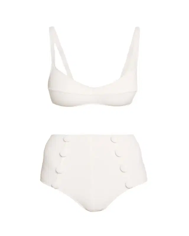 Lisa Marie Fernandez Balconette High-Waist Two-Piece Swimsuit