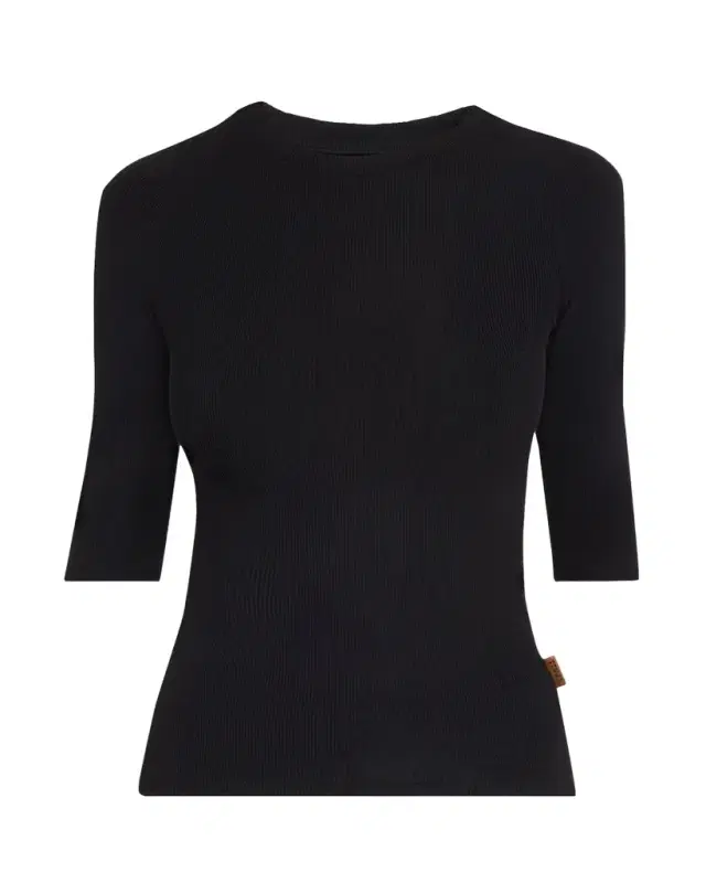 Jamie Haller The Rib Elbow-Sleeve Crew T-Shirt