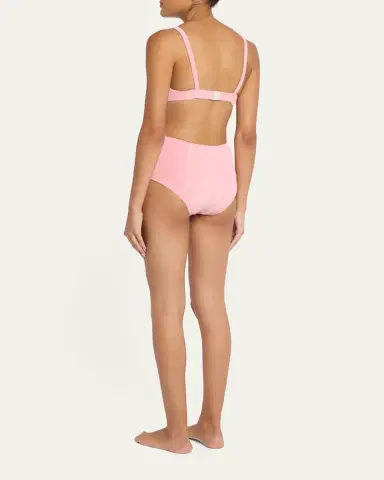 Lisa Marie Fernandez Terry Cloth Balconette High-Waist Two-Piece Swimsuit | Thumbnail 3 Lisa Marie Fernandez Terry Cloth Balconette High-Waist Two-Piece Swimsuit | Thumbnail 3