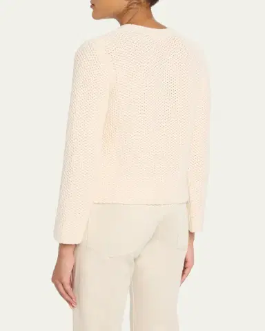 MAJESTIC FILATURES Button-Front Organic Cotton Knit Cardigan | Thumbnail 3 MAJESTIC FILATURES Button-Front Organic Cotton Knit Cardigan | Thumbnail 3