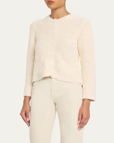 MAJESTIC FILATURES Button-Front Organic Cotton Knit Cardigan | Thumbnail 4 MAJESTIC FILATURES Button-Front Organic Cotton Knit Cardigan | Thumbnail 4