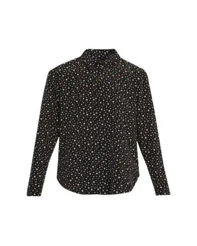Nili Lotan Spotted Silk Button-Down Blouse | Thumbnail 1 Nili Lotan Spotted Silk Button-Down Blouse | Thumbnail 1